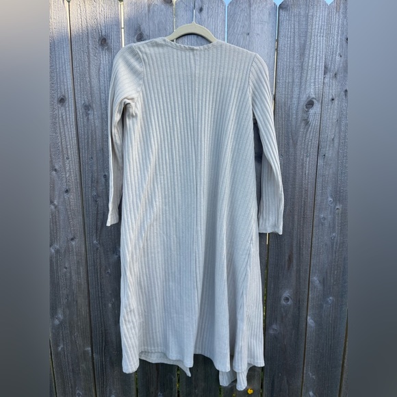 Cream Ribbed Duster - Picture 4 of 5